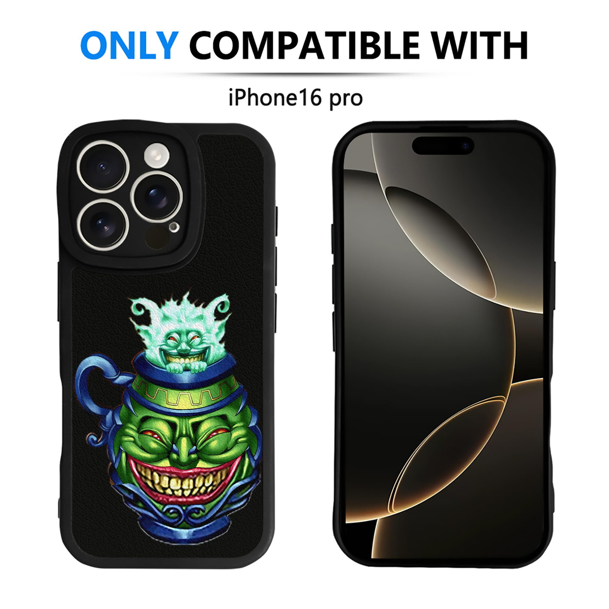 （画像用） 遊☆戯☆王 Yu-Gi-Oh! 【iPhone 16シリーズ対応】シリコンスマホケース（レザー調） 材質：シリコン